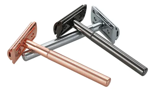Manual De Barba De Seguridad Doble Filo De Acero Inoxidable