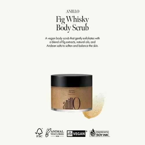Exfoliante Corporal Anillo Fig Whisky Con Extracto De Higo Y