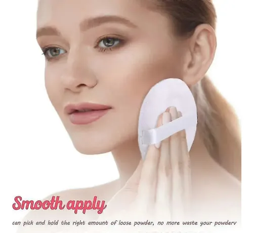 Polvo Puff Grande Lavable Para Cuerpo, 1 Unidad