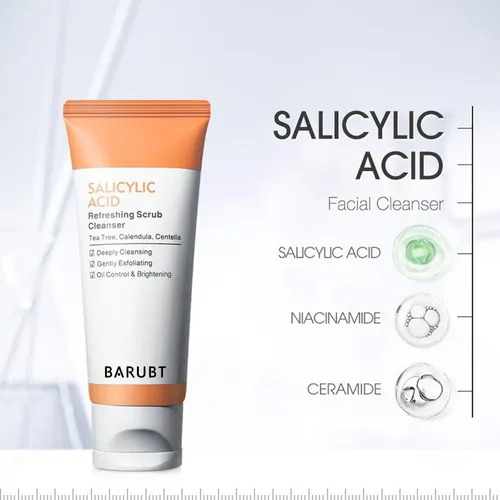 Espuma Limpiadora Facial Para Poros Profundos Barubt Oil Con