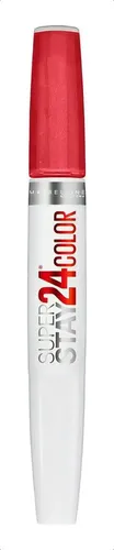 Labial Maybelline Super Stay 24 Color Larga Duración Acabado Mate Color Continuous coral