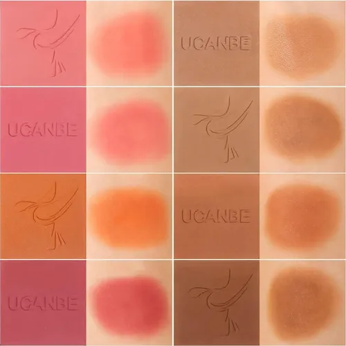 Paleta De Rubor 8 Colores Ucanbe Con Brocha