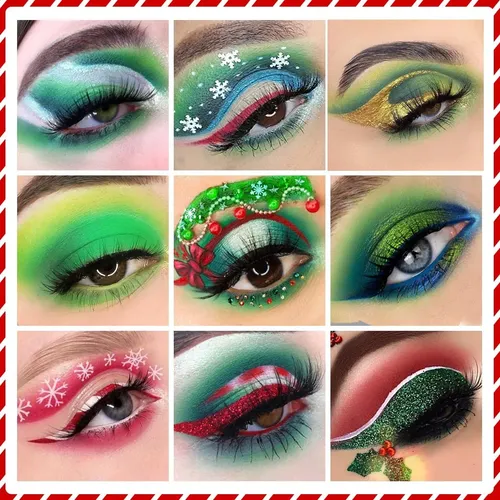Paleta Verde Roja 18 Colores Beuself
