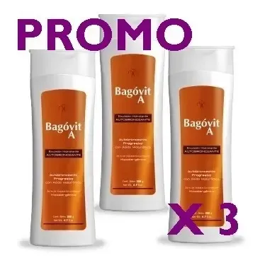 Bagovit A Autobronceante Emulsión Hidratante 200 G Promo X 3