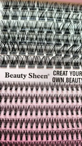 Kit Pestañas Postizas Cluster Punto Por Punto 2 Estilos Beauty Sheen Con Bond Seal Y Pinza
