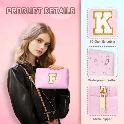 Bolsa De Maquillaje Topeast Initial Para Mujer Impermeable R