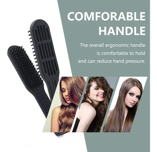 Ys. Clamp Hair Brush,double Brush Comb,hair Straightening