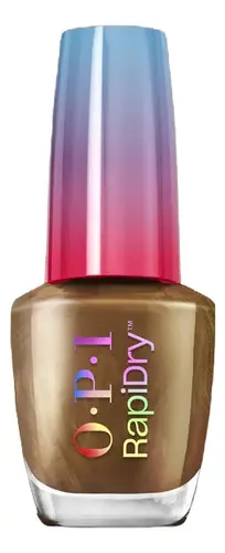 Opi – Rapidry Esmalte – Fast Foodie – 9ml Color Marron claro con brillo dorado