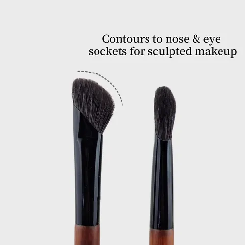 2 Unidadesbrocha Correctora Y Sombra Nasal En Forma De Aba Black