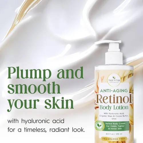Loción Corporal Con Retinol, Hidratante Suave Y Nutritiva