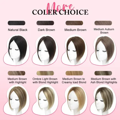 Extensiones De Cabello Humano 10 Pulgadas Para Mujer Con Bas