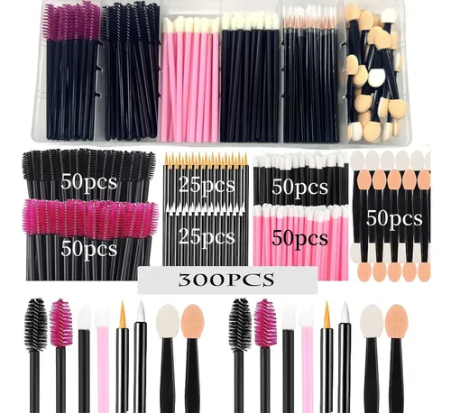 Kit 300 Aplicadores Descartables Para Maquillaje Ojos