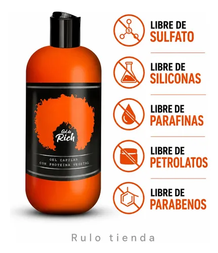 Gel Rich Cova Para Rulos Apto Método Curly Anti Frizz