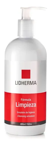 Lidherma Emulsion De Limpieza X 480 Grs Higiene Profunda