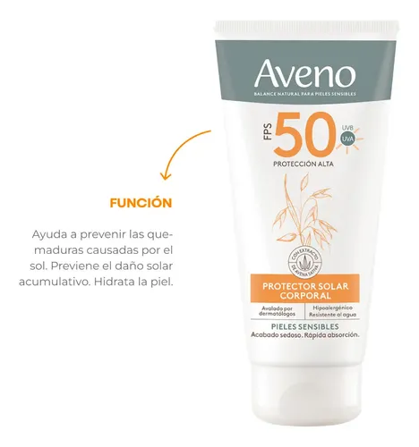 Protector Solar Aveno Fps 50 175 Ml
