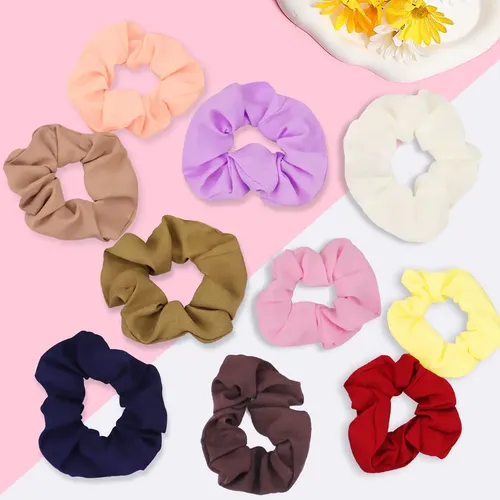 Lote De 30 Gomas For El Pelo De Colores Lisos[u] Multi-color Solid
