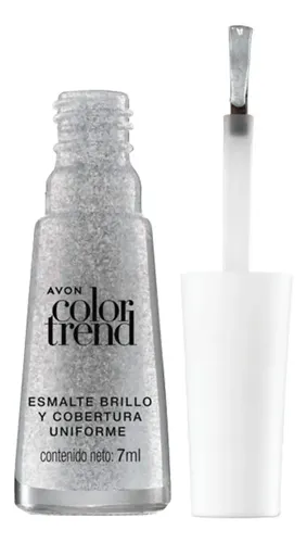 Color Trend Avon Top Coat Efecto Glitters Para Uñas 7ml