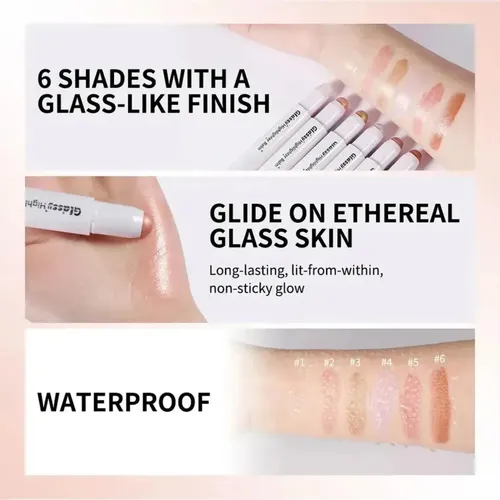 Lápiz Highlighter Glassy Textura Suave Para Piel Perfecta