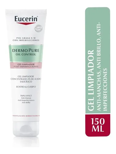 Eucerin Gel Limpiador Dermopure Concentrado X150ml Grasa Día/noche