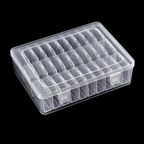 Jsjx Caja De Almacenamiento Transparente, Estuche For