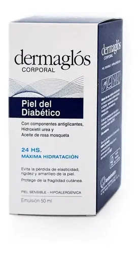 Emulsión Corporal Dermaglós Piel del Diabético Hidratante y Suavizante para Cuerpo y Pies 50 mL