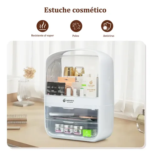 Organizador De Cosmeticos Maquillajes 3 Cajones Separadores