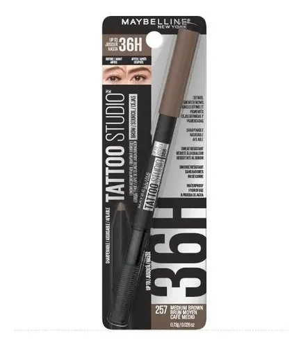 Maybelline Tatto Studio Lápiz Para Cejas Medium Brown