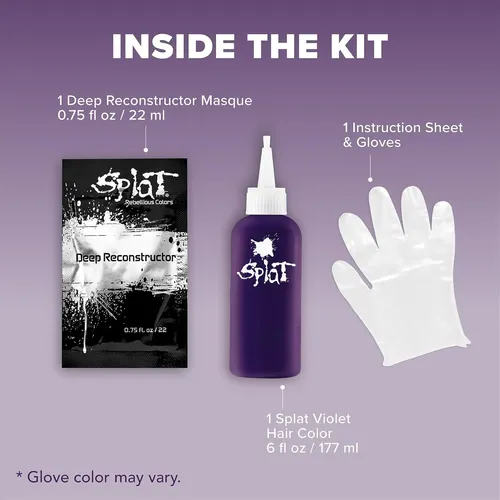Kit De Tinte Semipermanente Para Cabello Splat Para Rubias