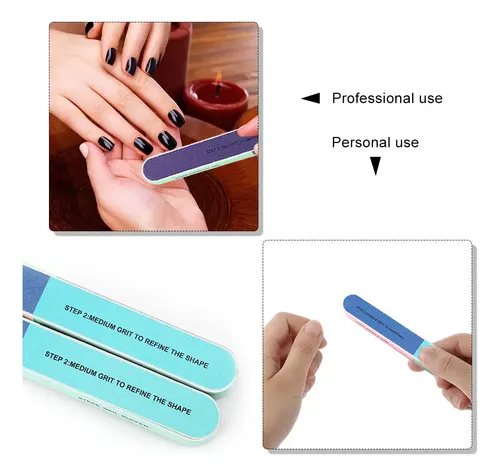 Limas De Uñas, 2 Unidades Por Lote, Tampones Para Uñas, &tz