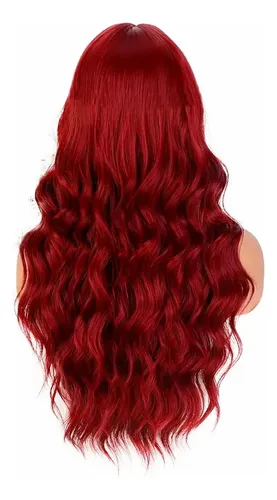 Peluca Larga Símil Natural Orgánica Premium Con Ondas Tamaño De La Base Universal Con Regulador Tono Nyl2585-118-113