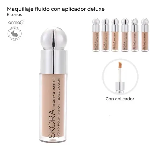 Maquillaje Concealer Corrector Líquido Con Aplicador Skora