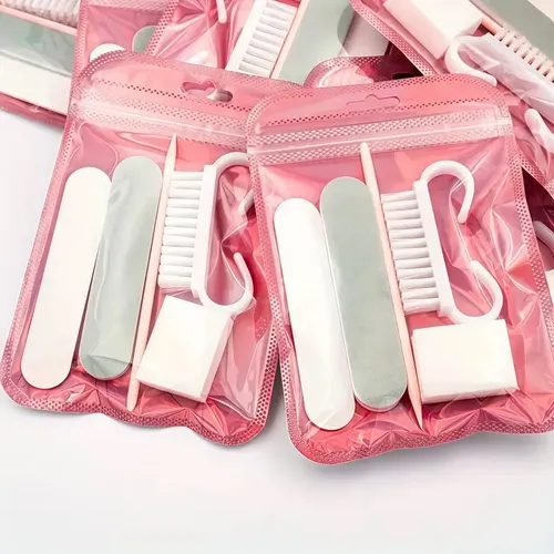 Pack 10 Kits Descartables De Manicura Profesional