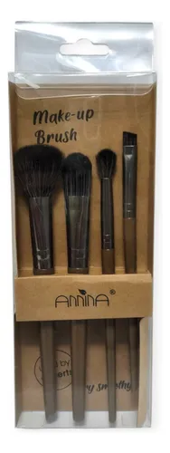 Set Brochas Pinceles 4 Piezas Maquillaje Make Up