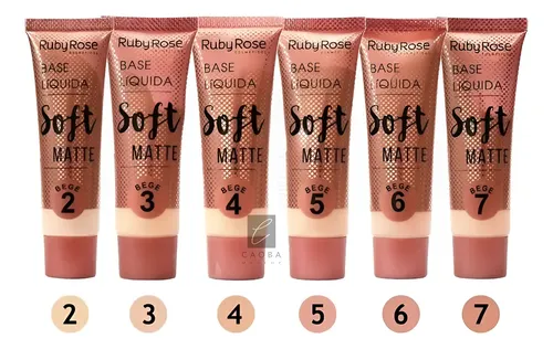 Base Líquida Ruby Rose Soft Matte para una Piel Mate Nude 4