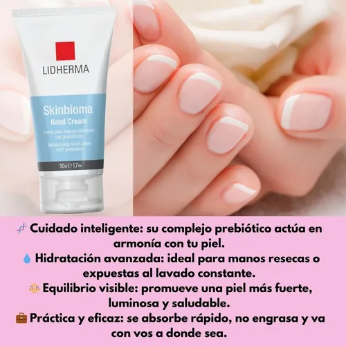 Crema De Manos Lidherma Skibioma Reparadora Hidratante