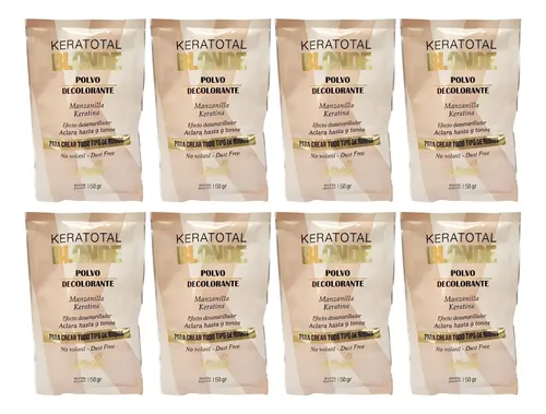 Kit X 8 Sobres Polvo Decolorante Blonde 50 Gr Bellissima
