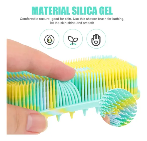 Exfoliante Corporal De Silicona Y Masajeador Capilar