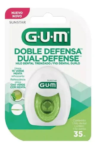 Gum Hilo Dental Trenzado Dual Defence 35mts