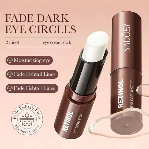 Crema De Ojos En Barra Con Retinol Sadoer, Antiojeras, Reafi