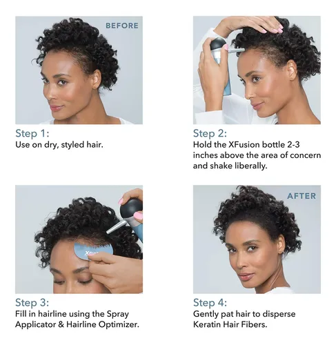 Hair Fibers Xfusion Keratin Medium Brown 15 G