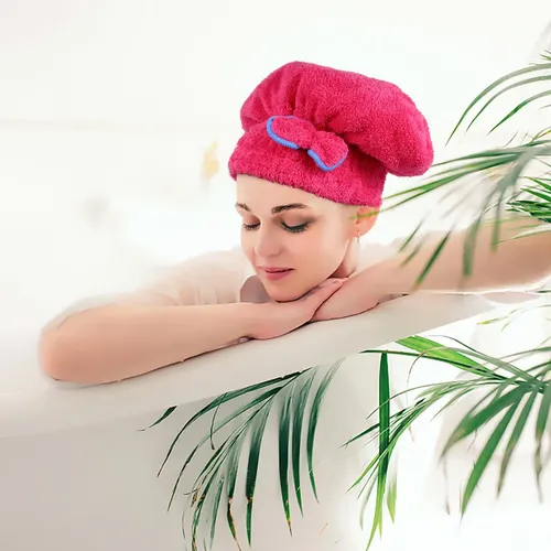 4 Gorros De Microfibra Para Secar El Cabello, Ultra Absorben