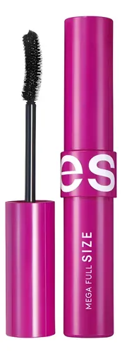 Ésika Máscara De Pestañas Mega Full Size Waterproof 8g Color Negro