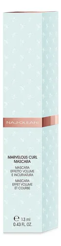Mascara De Pestañas Naj Oleari Marvelous Curl Color 01 Extra Black