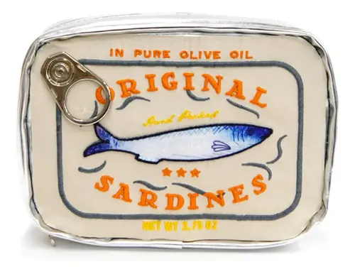 Bolsa De Maquillaje Para Latas De Sardinas De Gran