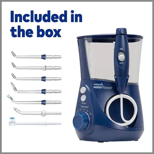 Waterpik Aquarius Wp-673, Hilo Dental, Color Azul Azul