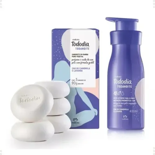 Kit Hidratante Tododia Todanoite 400ml + Jabón 5 Unidades