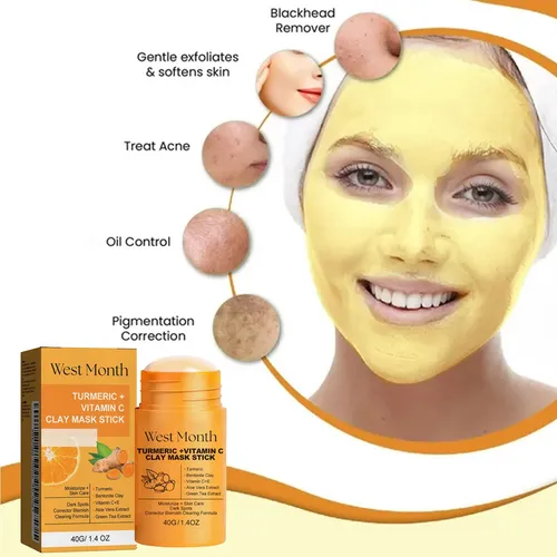 Mascarilla De Arcilla Iluminadora Con Cúrcuma West Month