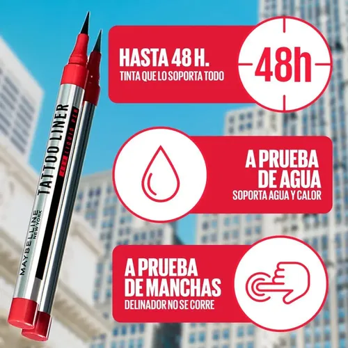 Delineador De Ojos Maybelline Tattoo Liner 48h Liquid Pen