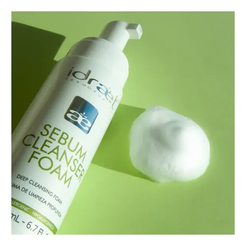 Idraet Acne Piel Grasa Sebum Cleanser Foam Limpieza Espuma Tipo de piel Todo tipo de piel