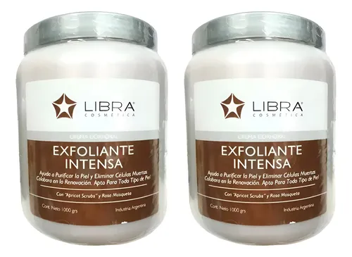 Libra Crema Corporal Exfoliante Intensa 1kg X 2 U